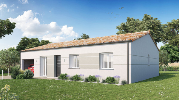 Maison neuve à Challans avec 4 chambres sur terrain de 374m2 - image 1