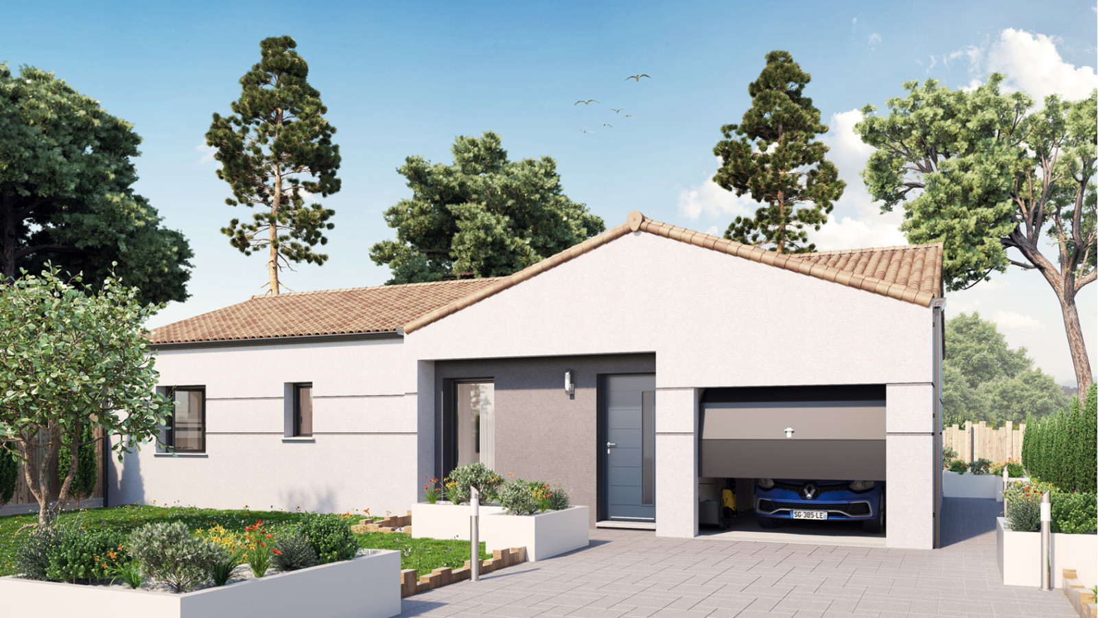 Maison neuve à Challans avec 3 chambres sur terrain de 374m2 / image 2