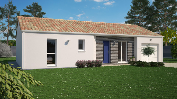 Maison neuve à Challans avec 3 chambres sur terrain de 374m2 - image 1