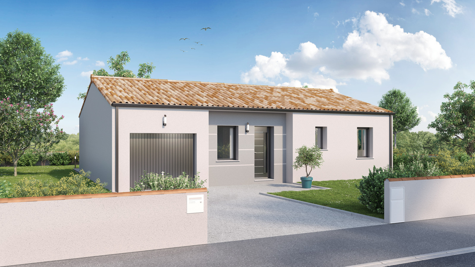 Maison neuve à La Roche-sur-Yon avec 3 chambres sur terrain de 396m2 / image 2