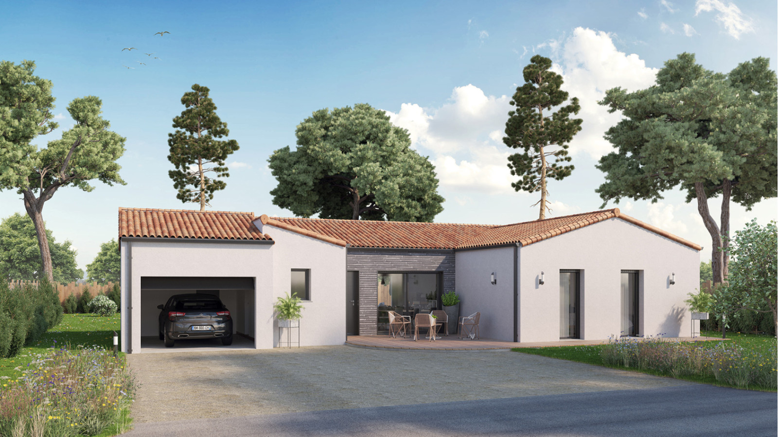 Maison neuve à Longeville-sur-Mer avec 3 chambres sur terrain de 312m2 / image 2