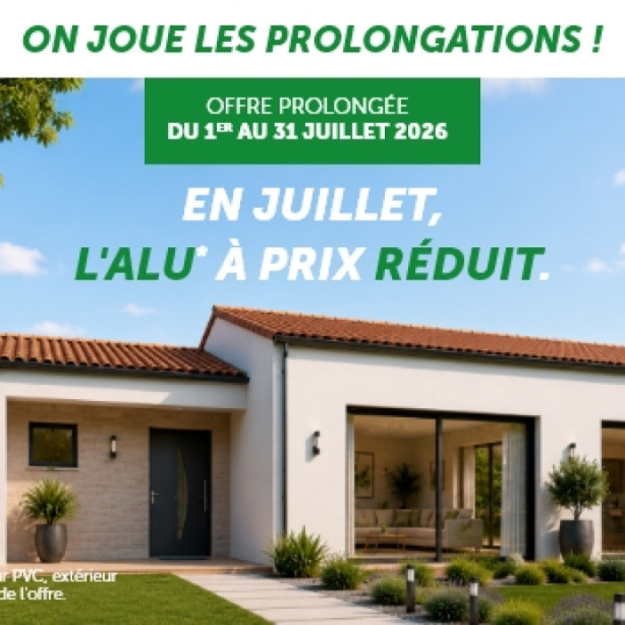 Offre Prolongée : Vos menuiseries aluminium à prix réduit !