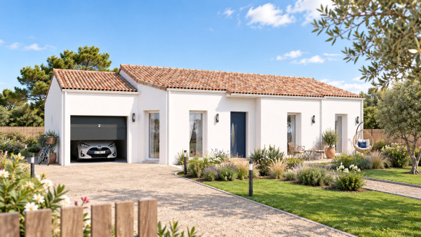 Maison neuve à La Garnache avec 3 chambres sur terrain de 394m2 - image 1