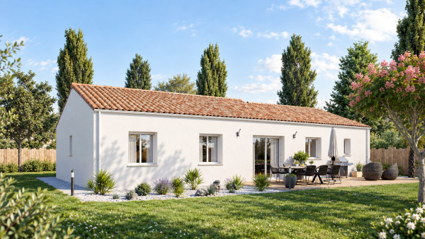 Maison neuve à Bellevigny avec 4 chambres sur terrain de 468m2 - image 2