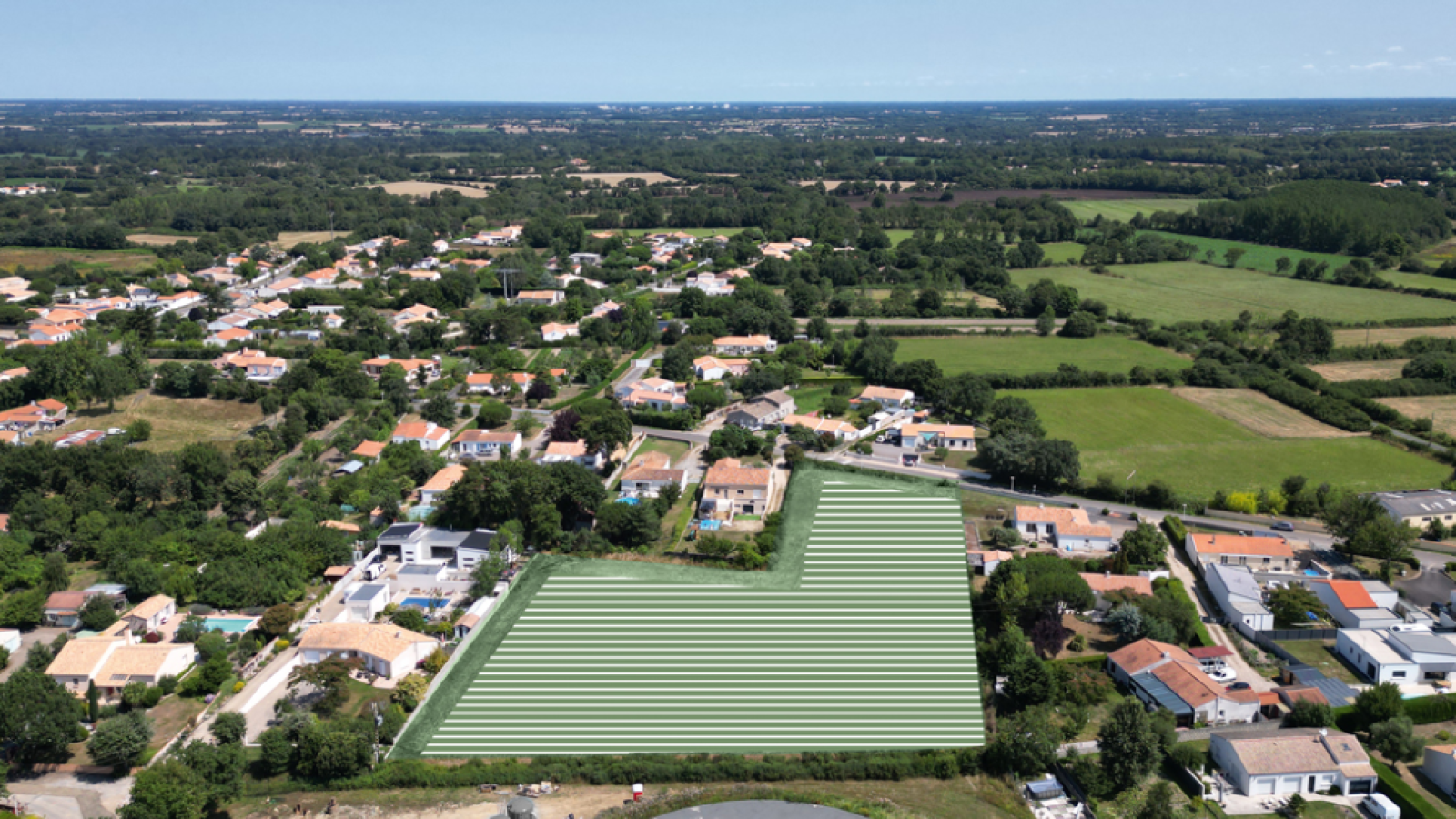 Terrain constructible de 414m2 à Sainte-Foy